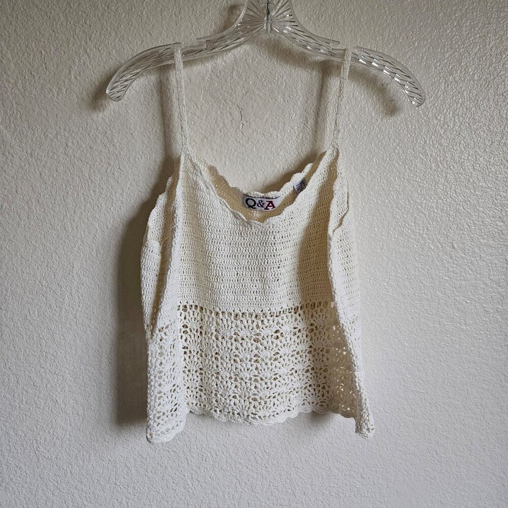 Vintage Crochet Knitted Top Large